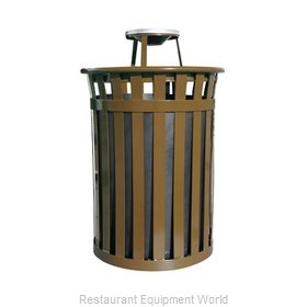 Witt Industries M5001-AT-BN Ash Tray Top Sand Urn Trash Can Base
