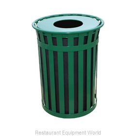 Witt Industries M5001-FT-GN Waste Receptacle Outdoor