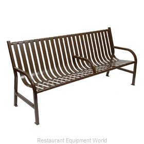 Witt Industries M6-BCH-ARM-BN Bench Outdoor