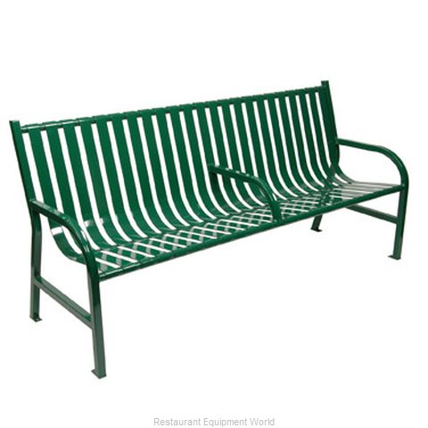 Witt Industries M6-BCH-ARM-GN Bench Outdoor