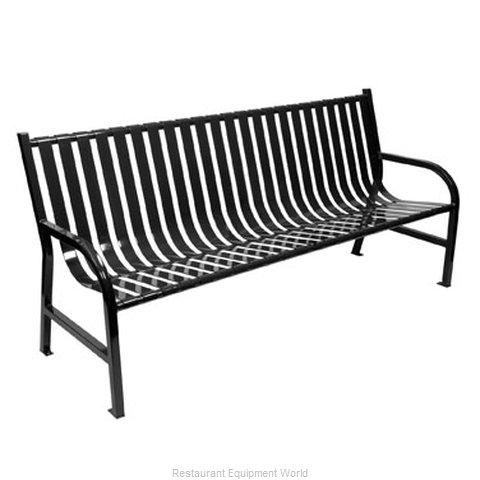 Witt Industries M6-BCH-BK Bench Outdoor