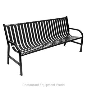 Witt Industries M6-BCH-BK Bench Outdoor