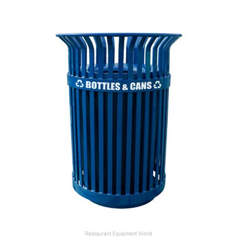 Witt Industries QCR36-FTR-BL Waste Receptacle Recycle