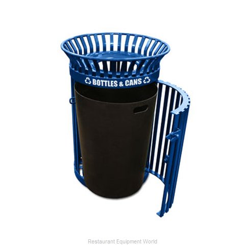 Witt Industries QCR36-G-FTR-BL Waste Receptacle Recycle