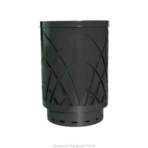 Witt Industries SAW40P-FT-BK Waste Receptacle Outdoor