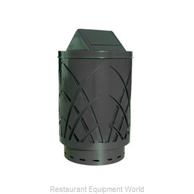 Witt Industries SAW40P-SWT-BK Waste Receptacle Outdoor