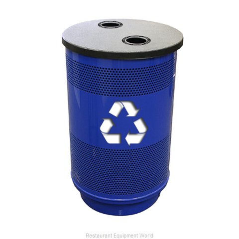 Witt Industries SC55-02-BS-FTRHS Waste Receptacle Recycle