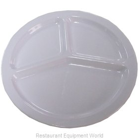 Yanco China MS-710WT Plate/Platter, Compartment, Plastic