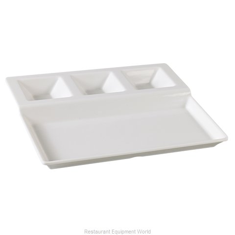 Yanco China NC-2520 Plate/Platter, Compartment, Plastic