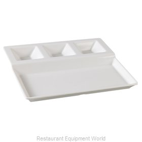 Yanco China NC-2520 Plate/Platter, Compartment, Plastic