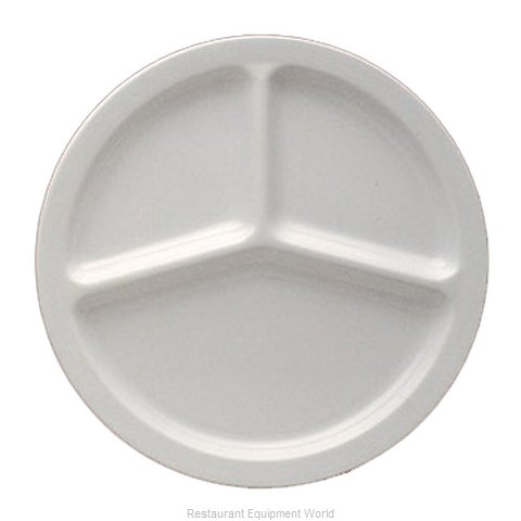 Yanco China NS-702W Plate/Platter, Compartment, Plastic