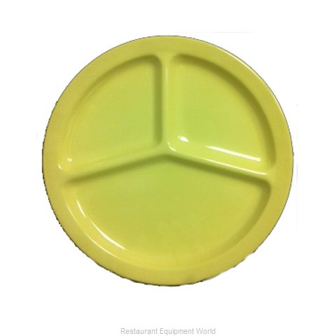 Yanco China NS-702Y Plate/Platter, Compartment, Plastic