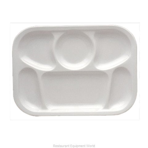 Yanco China NS-803W Plate/Platter, Compartment, Plastic