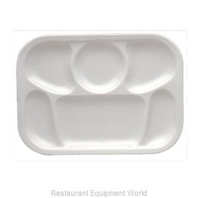 Yanco China NS-803W Plate/Platter, Compartment, Plastic