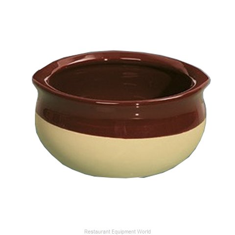 Yanco China OS-12-C Soup Bowl Crock, Onion